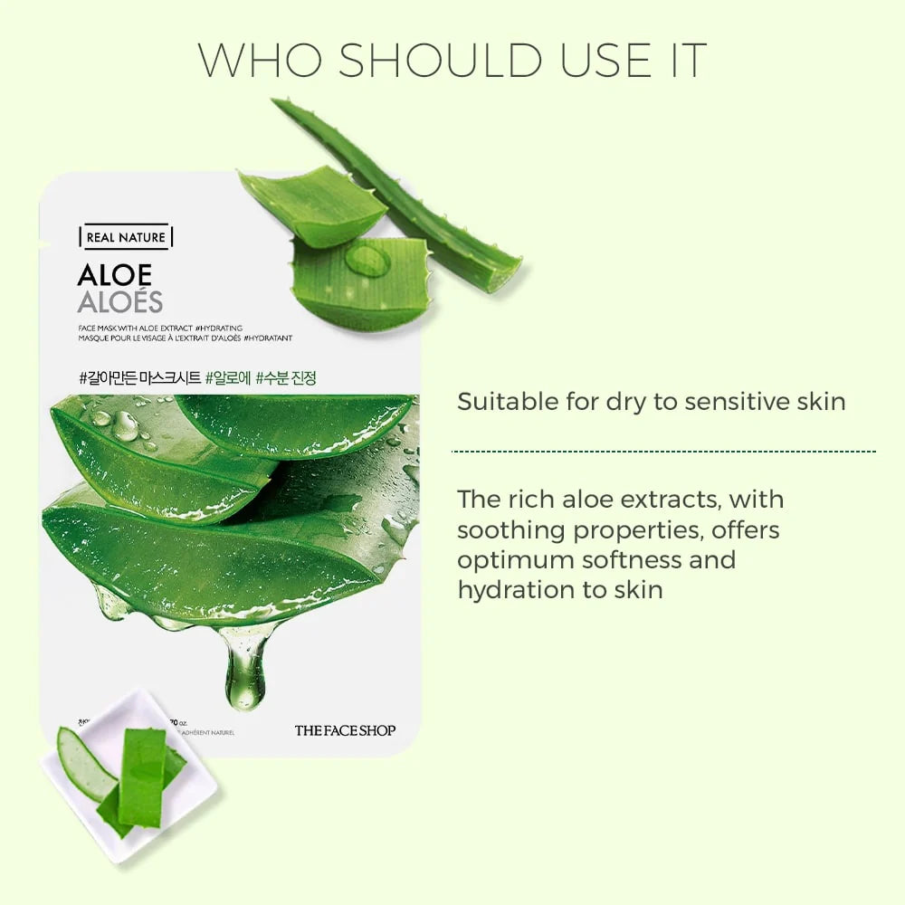 THE FACE SHOP Real Nature Aloe Face Mask (20g)