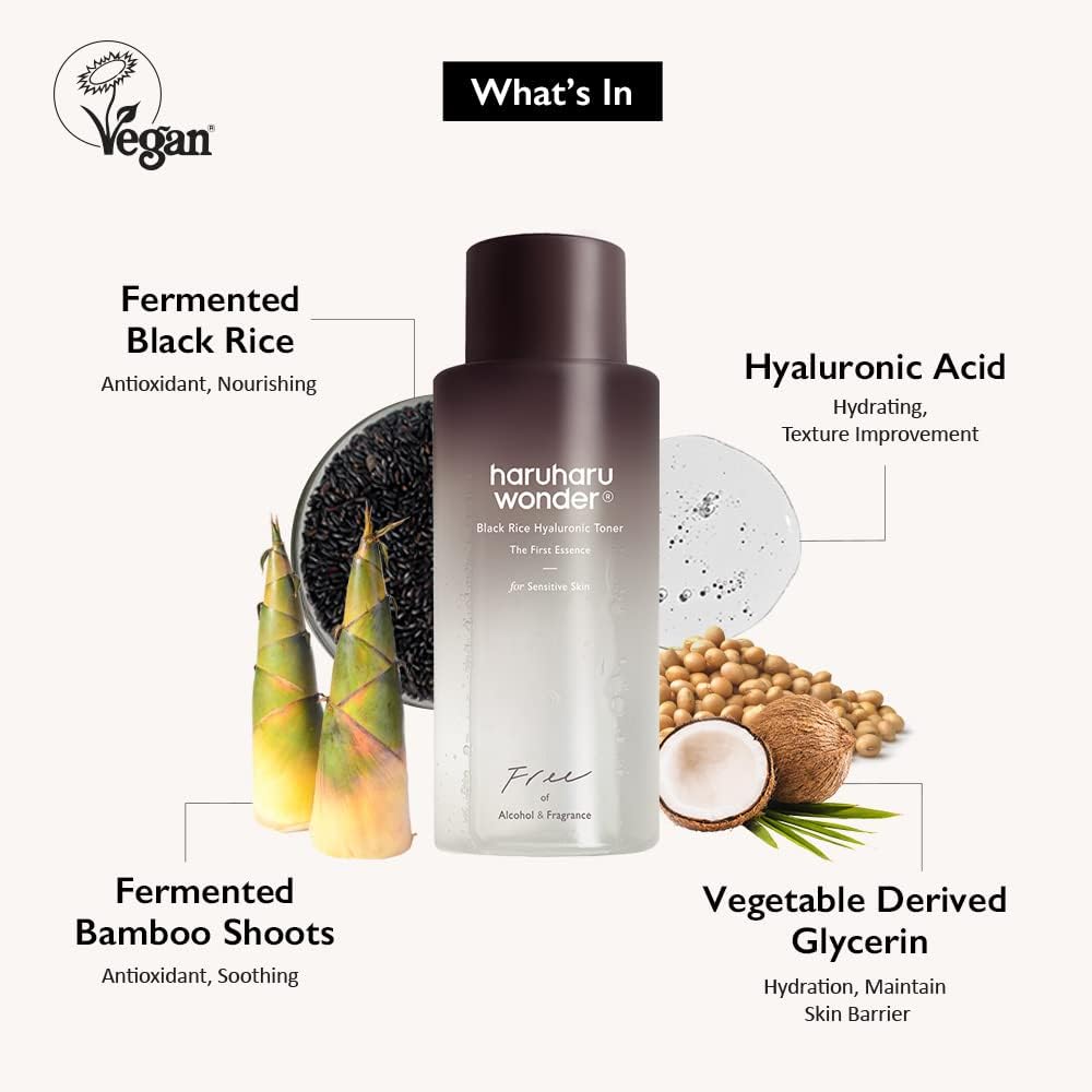 HARUHARU WONDER Black Rice Hyaluronic Toner (150ml) (Sensitive Skin)
