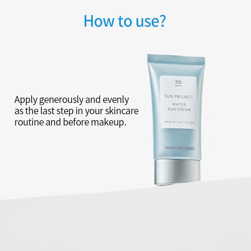 THANK YOU FARMER Sun Project Water Sun Cream SPF50+PA+++ (50ml)