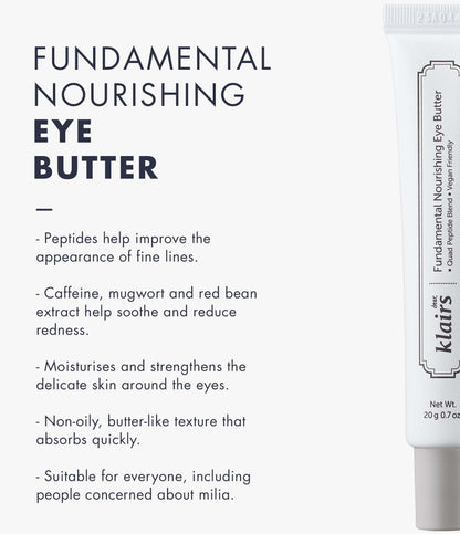 DEAR, KLAIRS Fundamental Nourishing Eye Butter (20g)