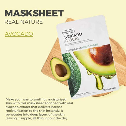 THE FACE SHOP Real Nature Avocado Face Mask (20g)