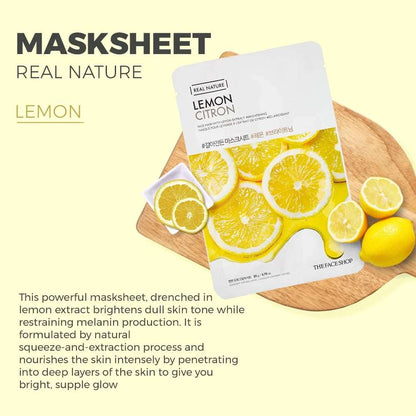 THE FACE SHOP Real Nature Lemon Face Mask (20g)