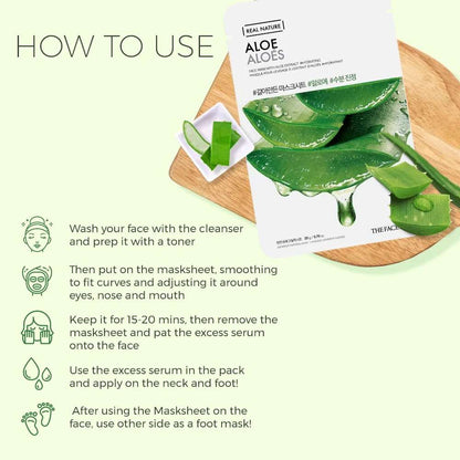 THE FACE SHOP Real Nature Aloe Face Mask (20g)