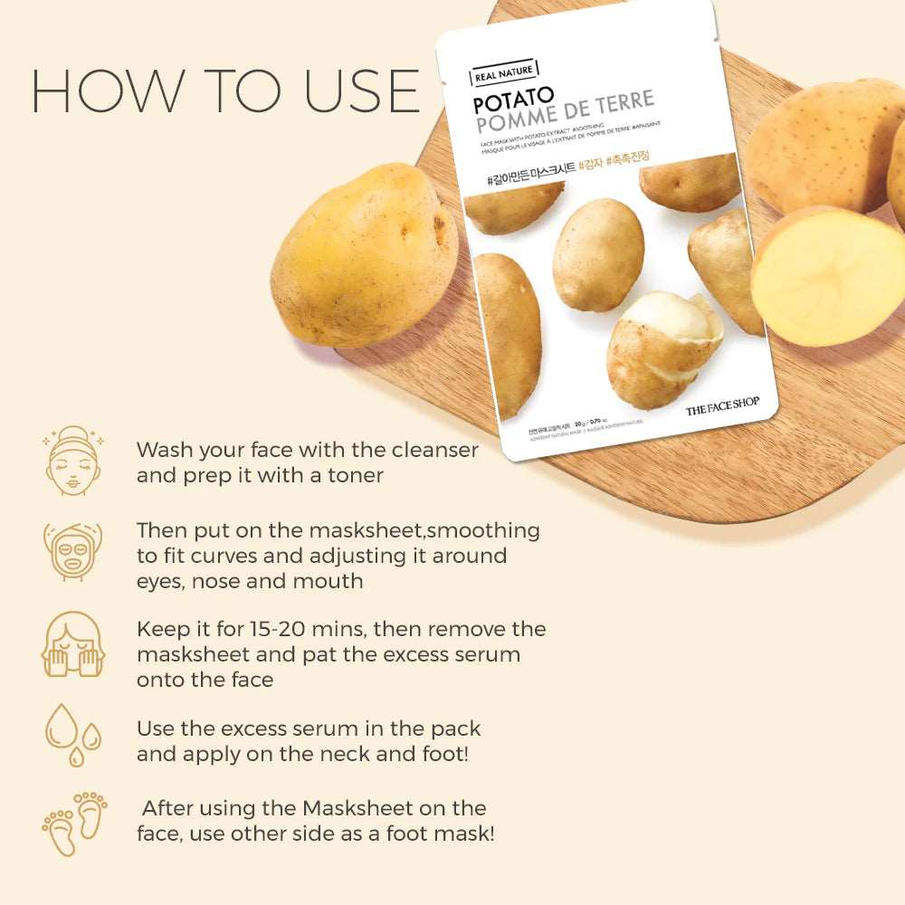 THE FACE SHOP Real Nature Potato Face Mask (20g)