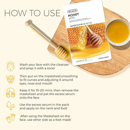 THE FACE SHOP Real Nature Honey Face Mask (20g)