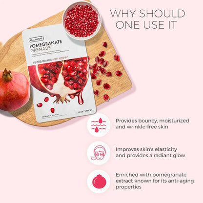 THE FACE SHOP Real Nature Pomegranate Face Mask (20g)