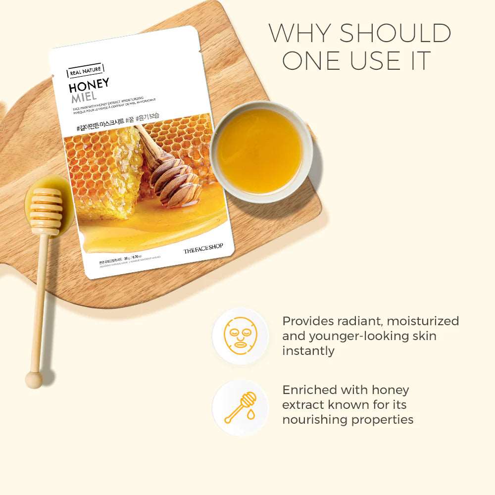 THE FACE SHOP Real Nature Honey Face Mask (20g)