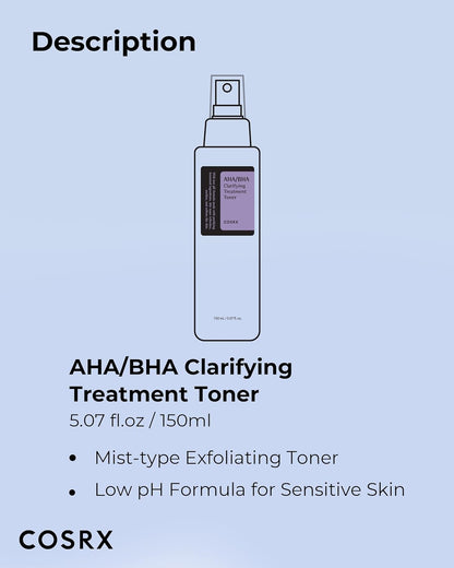 CIETTE BEAUTY - COSRX AHA/BHA Clarifying Treatment Toner (150ml)