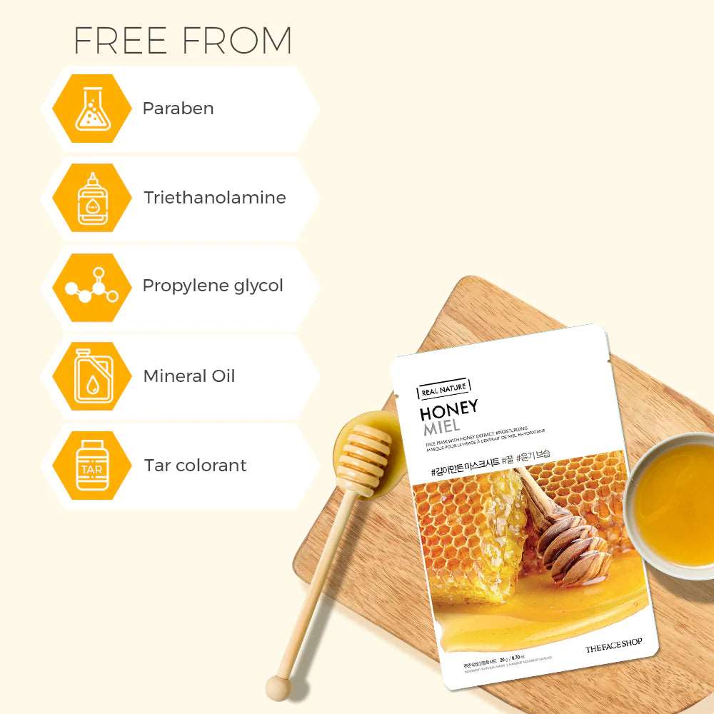 THE FACE SHOP Real Nature Honey Face Mask (20g)