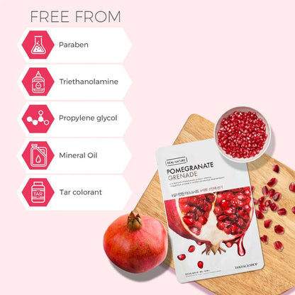 THE FACE SHOP Real Nature Pomegranate Face Mask (20g)