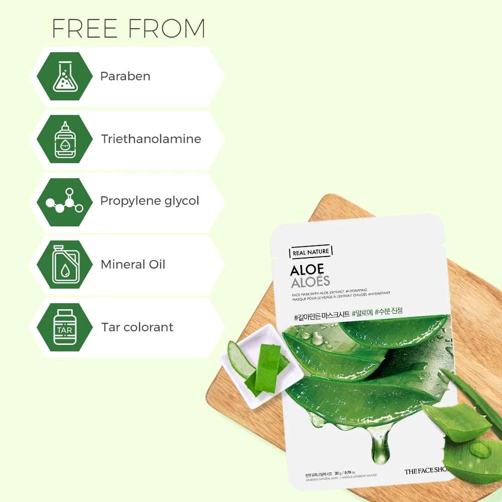 THE FACE SHOP Real Nature Aloe Face Mask (20g)