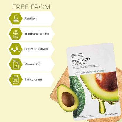 THE FACE SHOP Real Nature Avocado Face Mask (20g)