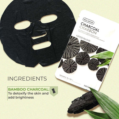 CIETTE BEAUTY - THE FACE SHOP Real Nature Charcoal Face Mask (20g)