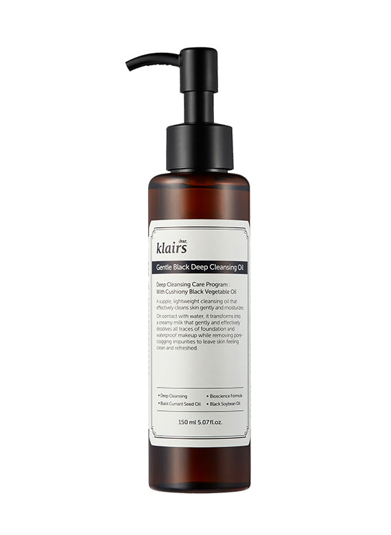 CIETTE BEAUTY - DEAR, KLAIRS Gentle Black Deep Cleansing Oil (150ml)