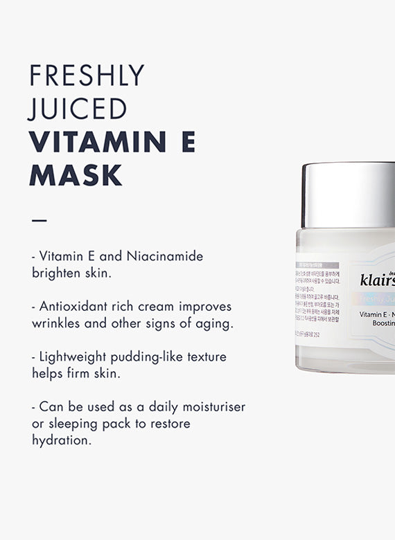 CIETTE BEAUTY - DEAR, KLAIRS Freshly Juiced Vitamin E Mask (90ml)