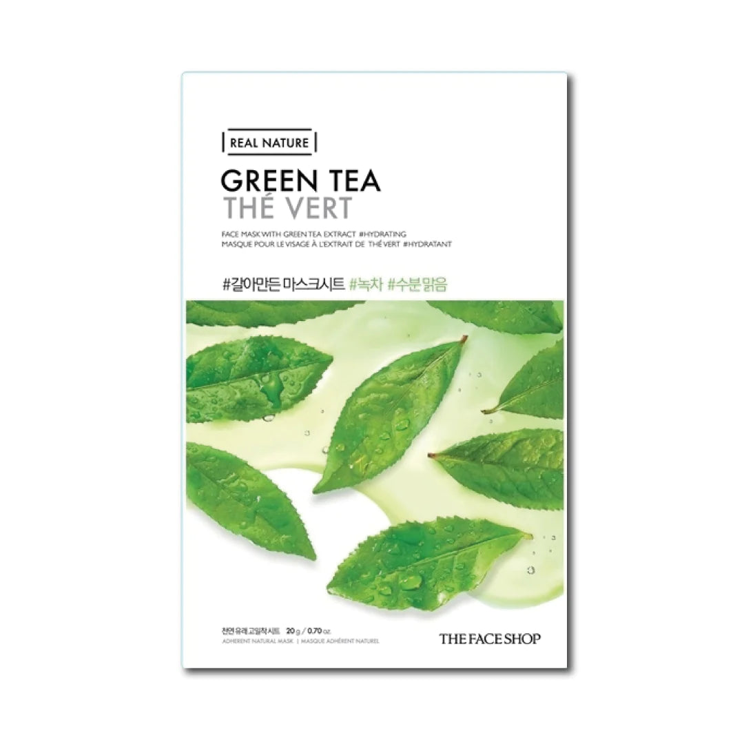 THE FACE SHOP Real Nature Green Tea Face Mask (20g)