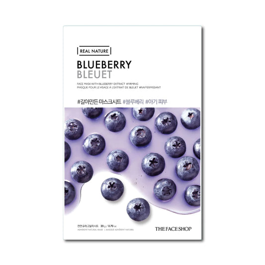 CIETTE BEAUTY - THE FACE SHOP Real Nature Blueberry Face Mask (20g)